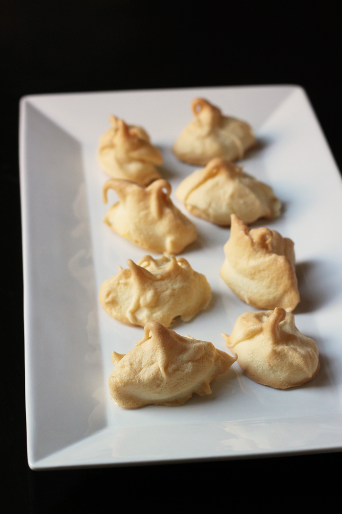 Lemon Meringue Cookies on a plate