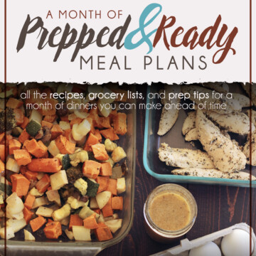 cover of A Month of Prepped & Ready Meal Plans