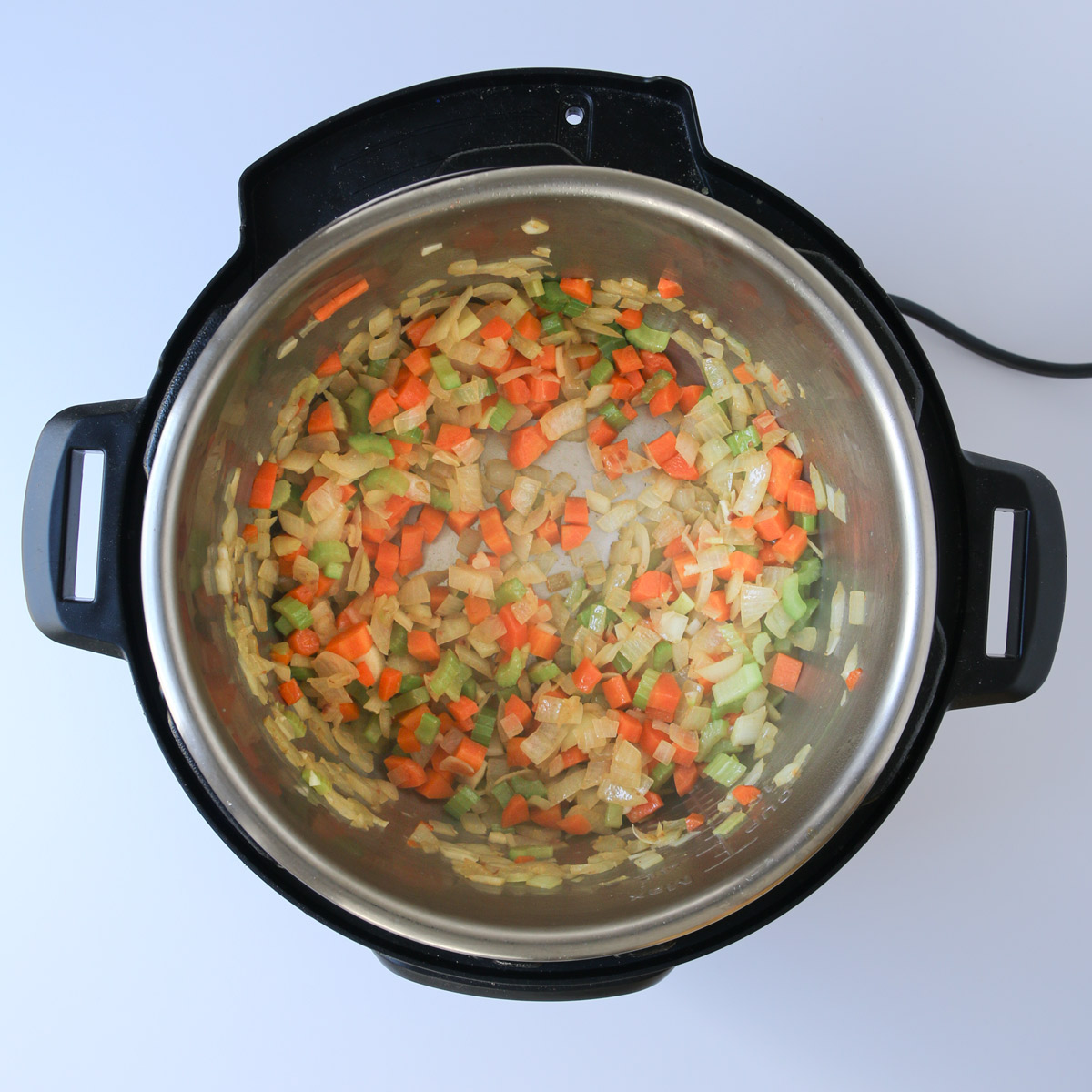 sauteed veg in instant pot.