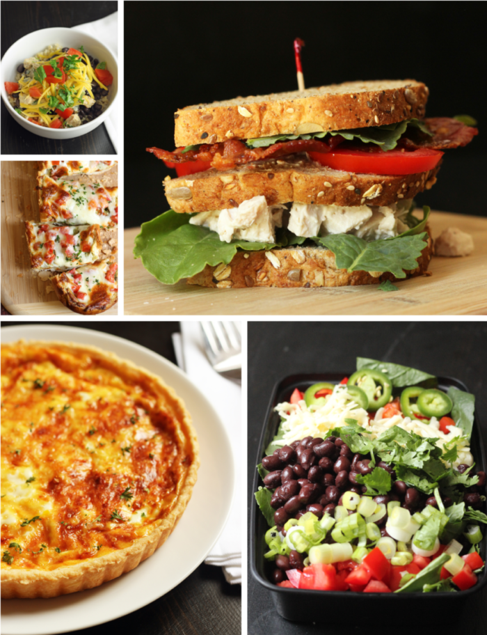 collage of easy meals to prepare