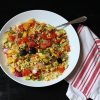 A bowl of Couscous with vegetables