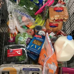 ALDI groceries in cart