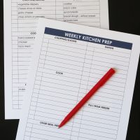 meal prep checklist