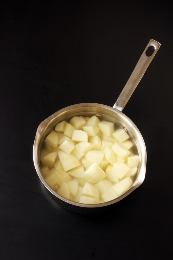 potatoes in small saucepan