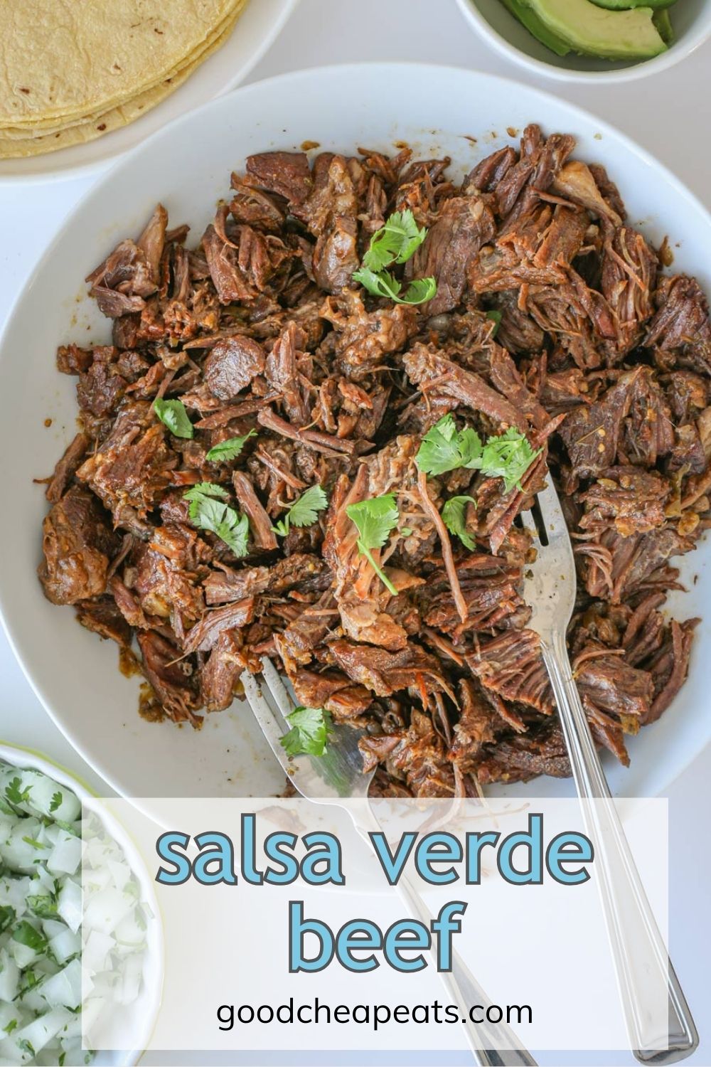 Shredded Salsa Verde Beef (5-Ingredient Recipe)