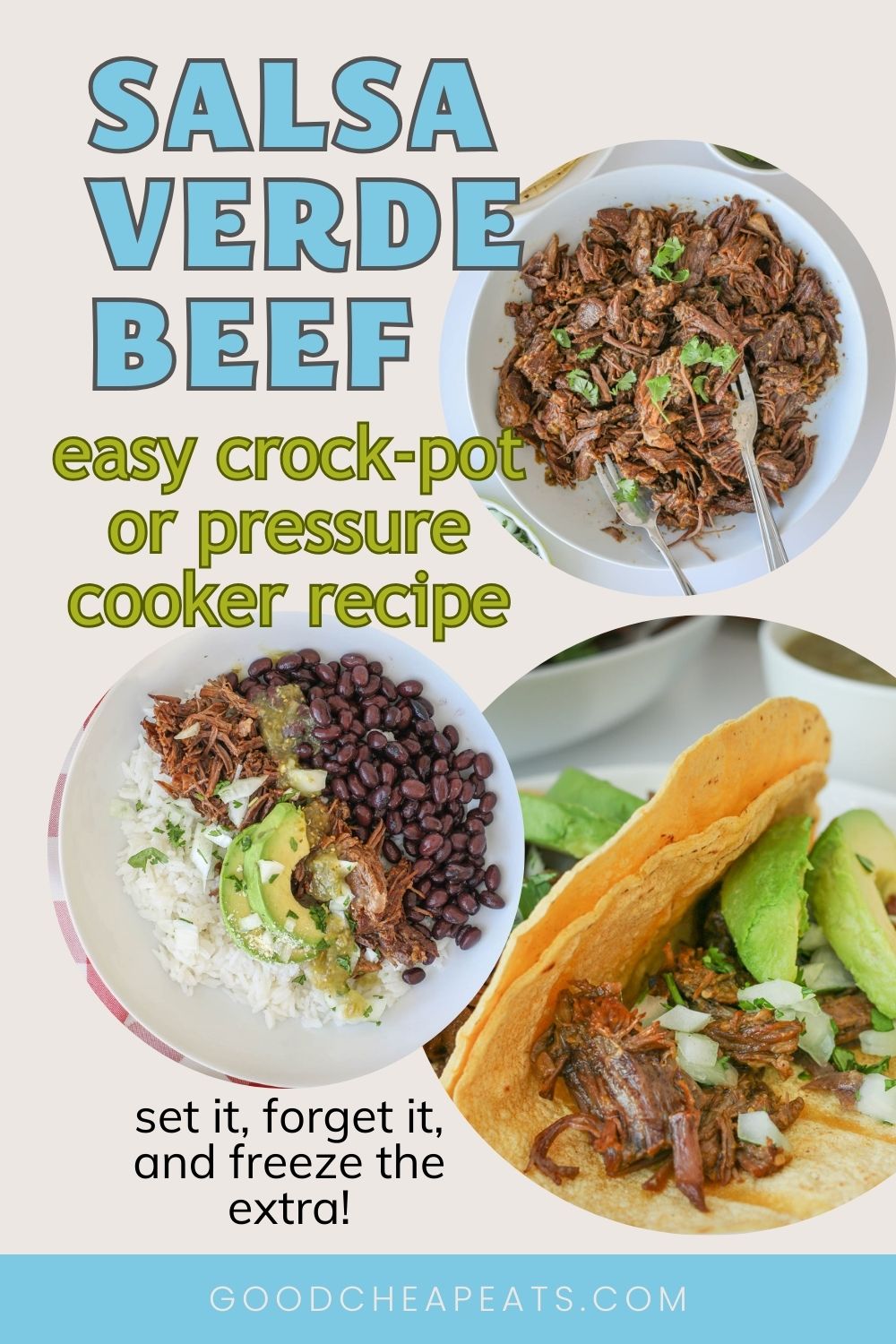 Shredded Salsa Verde Beef (5-Ingredient Recipe)