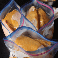 chicken in marinades for freezing