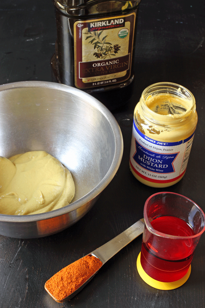 ingredients for mustard marinade