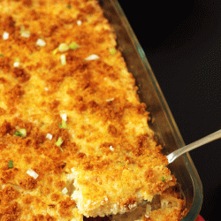 bread crumb topping on casserole
