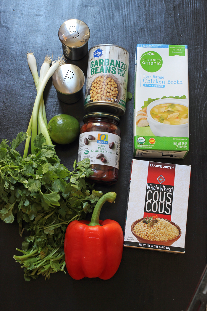 ingredients for couscous salad