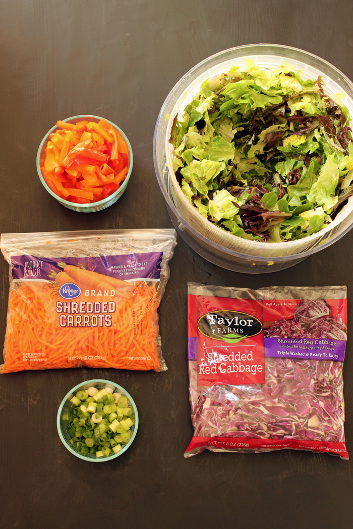 ingredients for meal prep salads