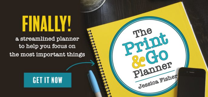 banner ad of print and go planner