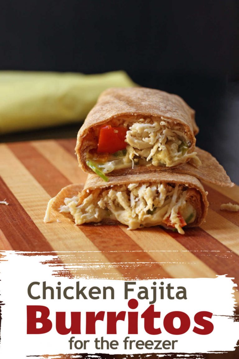 Chicken Fajita Burritos that You Can Freeze - Good Cheap Eats