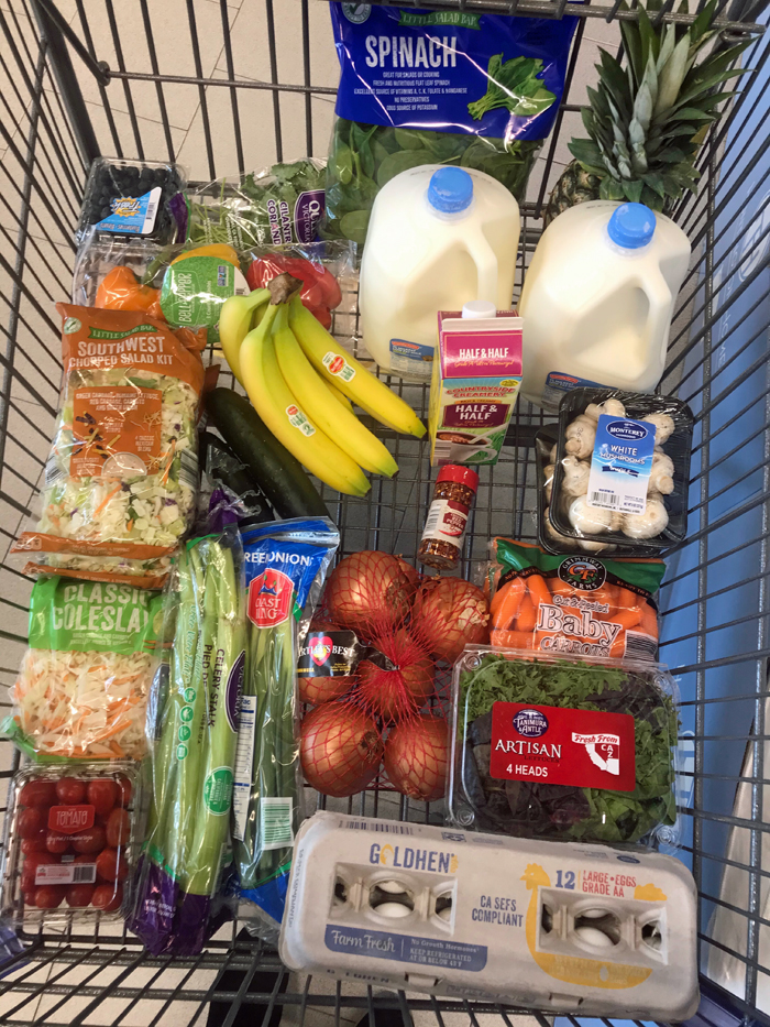 ALDI grocery cart pantry challenge