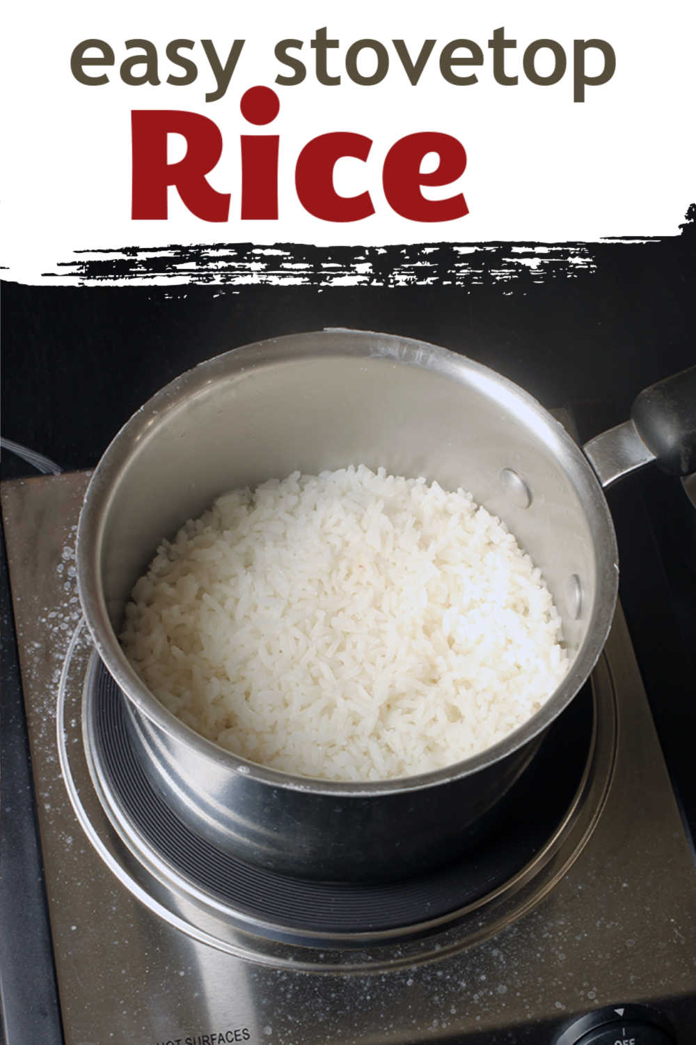 cooked rice in a pot on stovetop