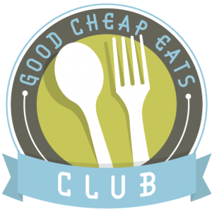logo for the good cheap eats club