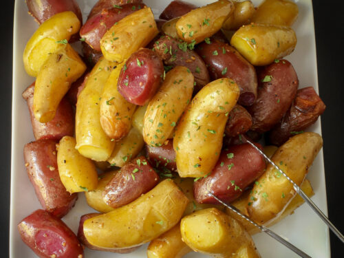 Slow Cooker Garlic Roasted Baby Potatoes Recipe, Whats Cooking America