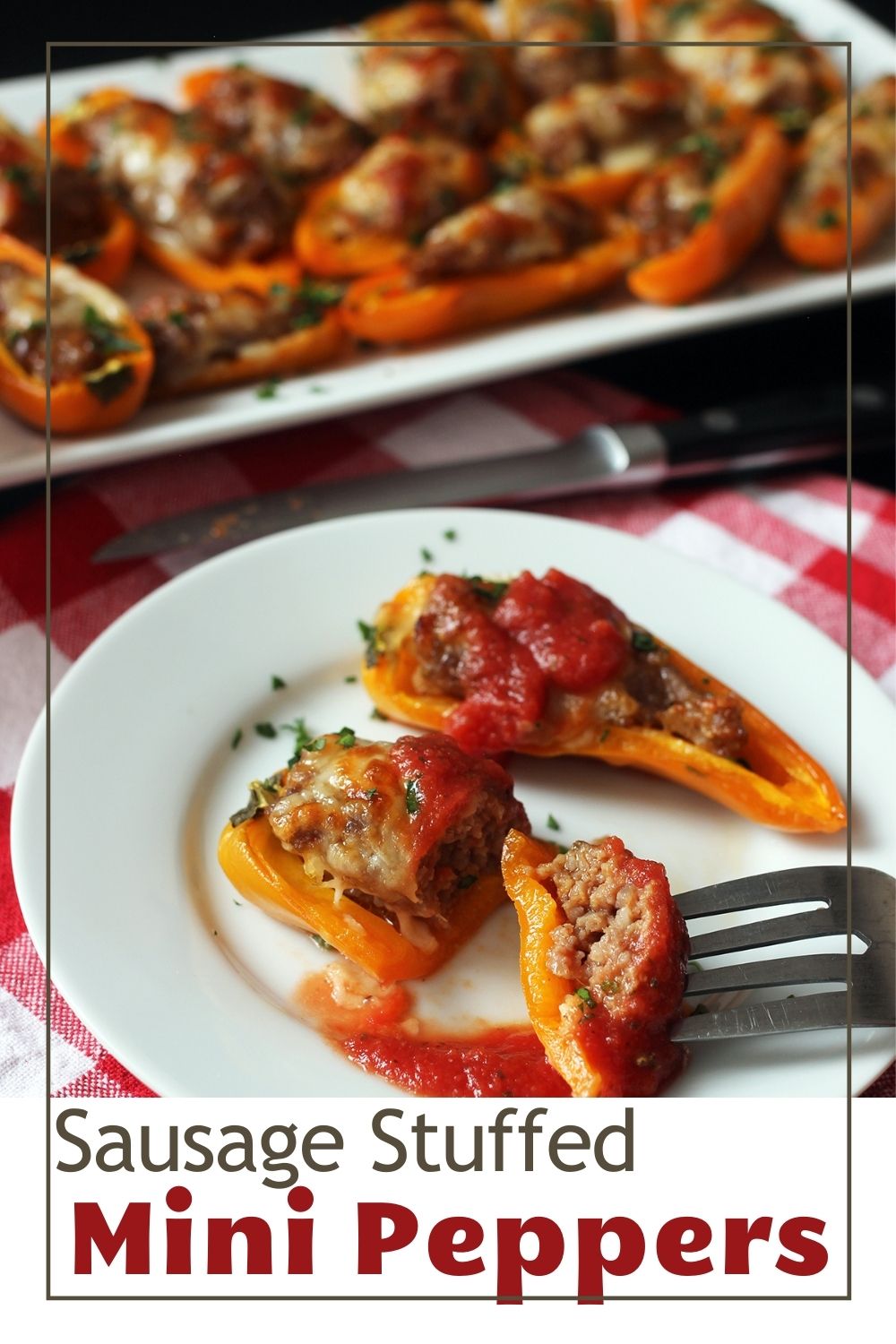 Sausage Stuffed Mini Peppers