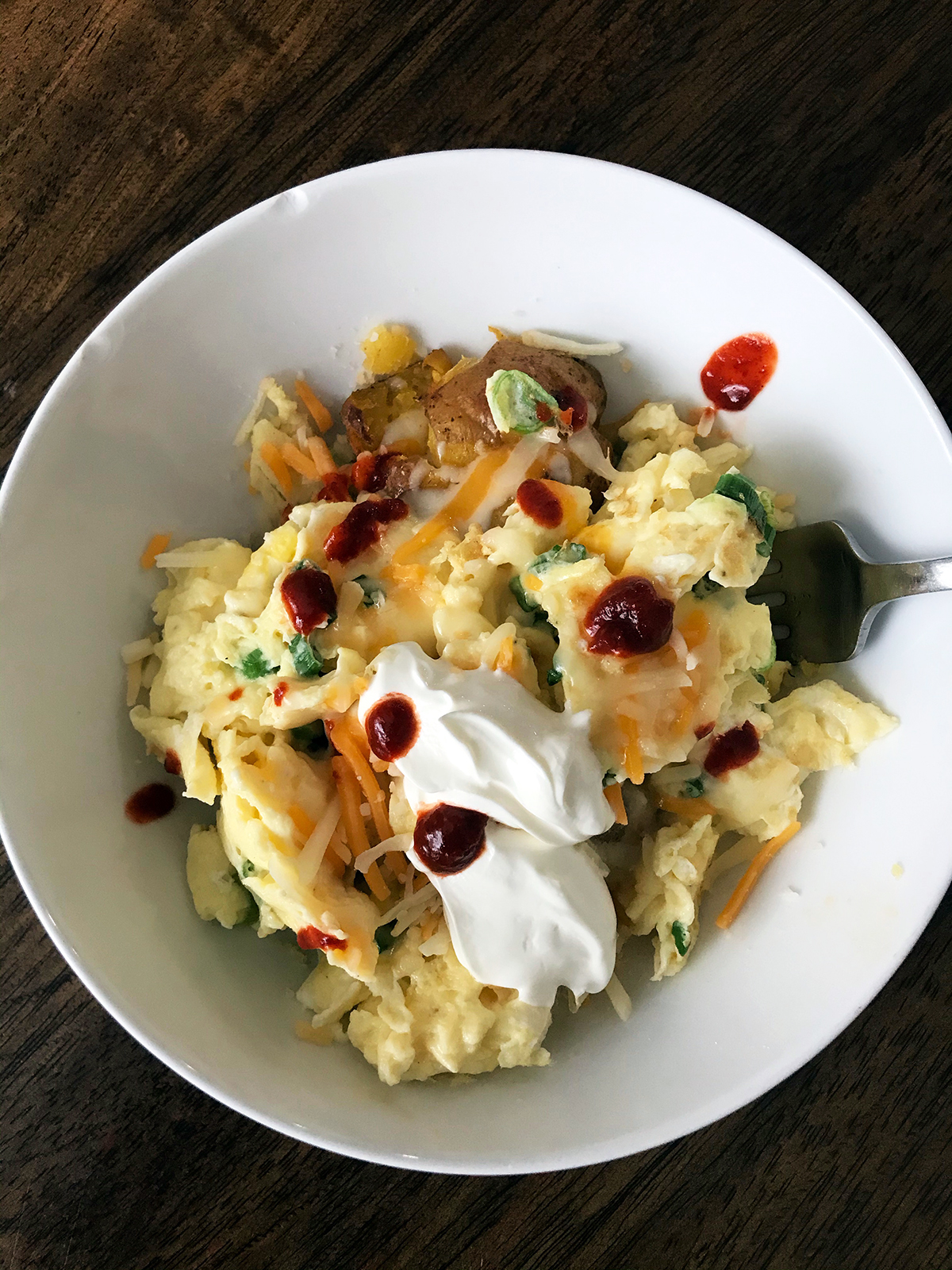 potato and egg breakfast bowl