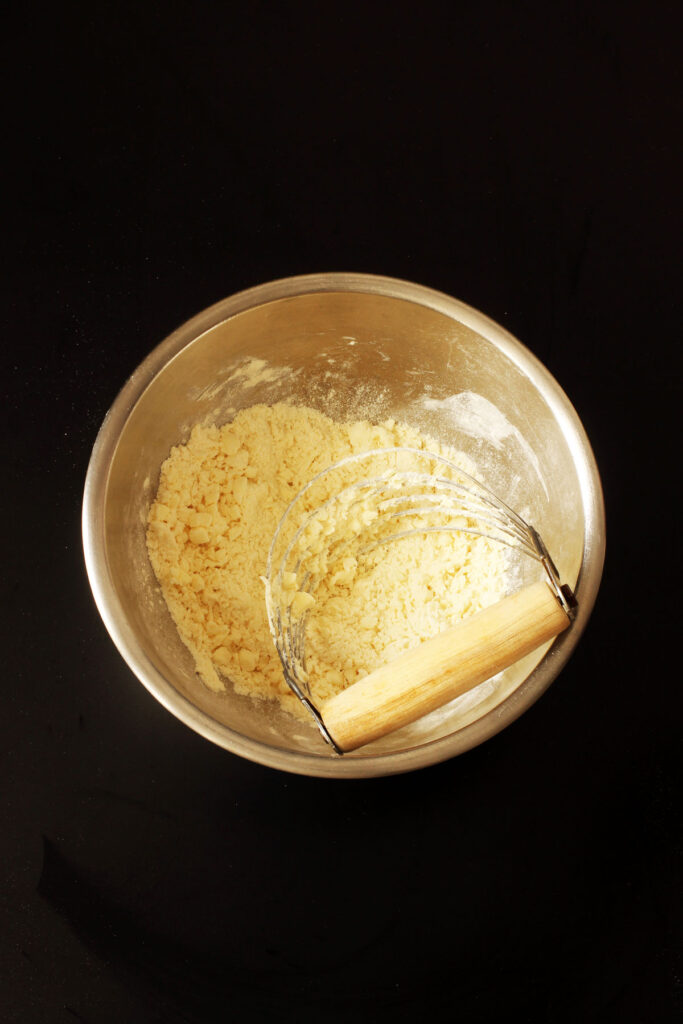 butter and flour crumbs