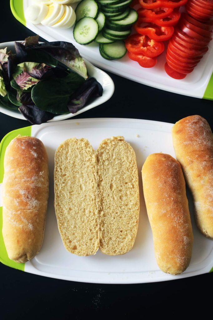 open bread roll