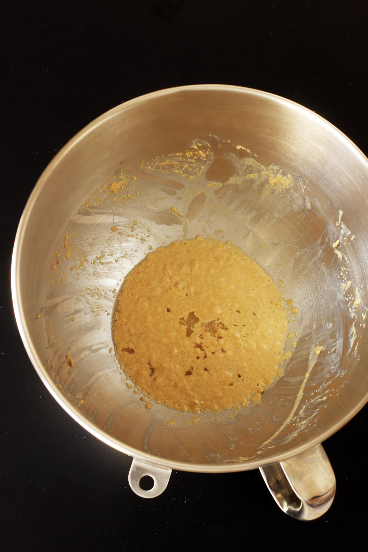 proofing yeast in mixer bowl