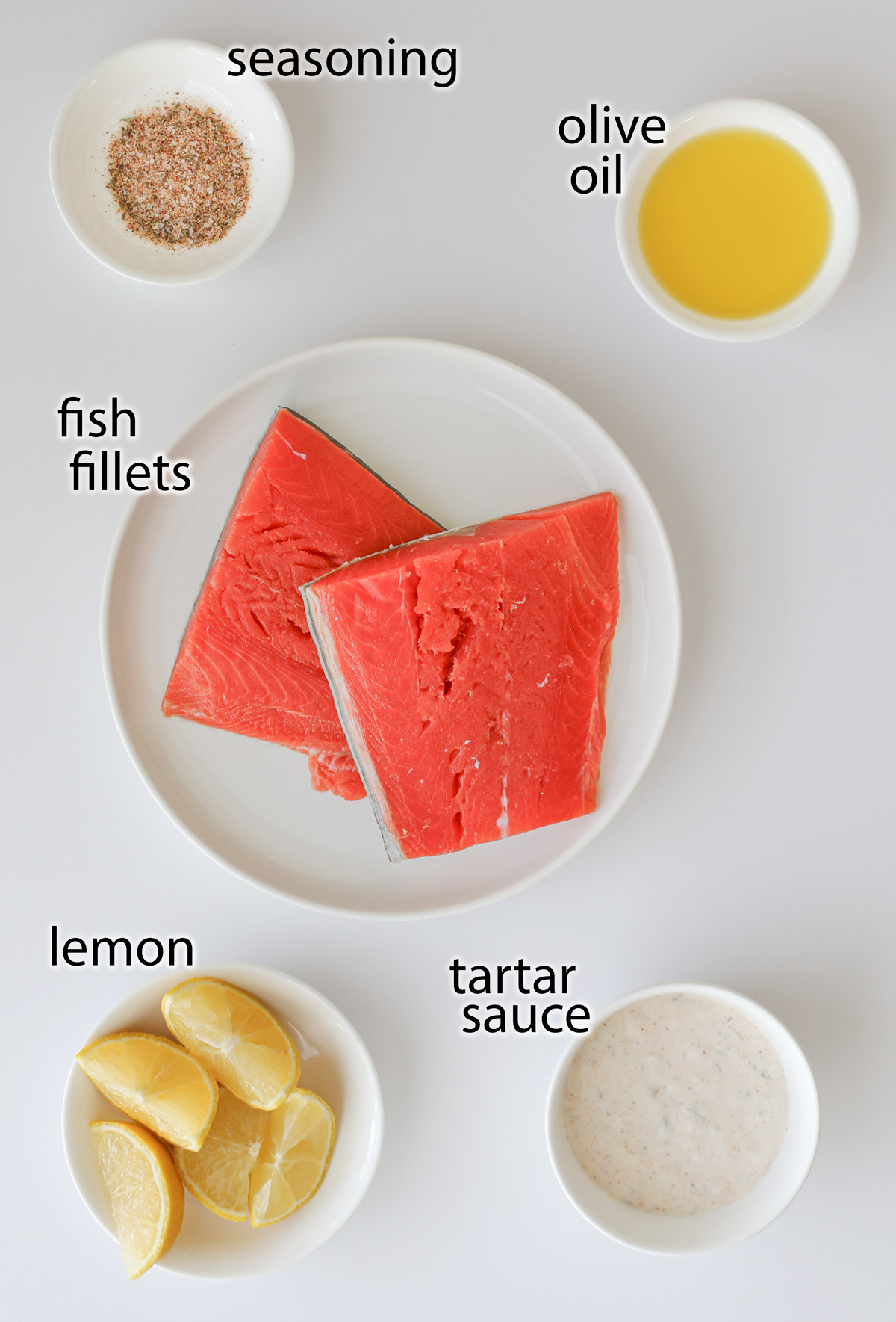 ingredients for skillet fish.