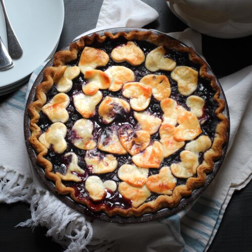 Easy Blueberry Pie Recipe with Frozen Blueberries - An Edible Mosaic™