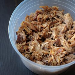 best pulled pork in a freezer container to freeze.