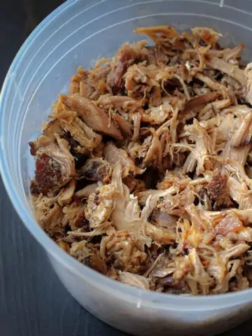 best pulled pork in a freezer container to freeze.