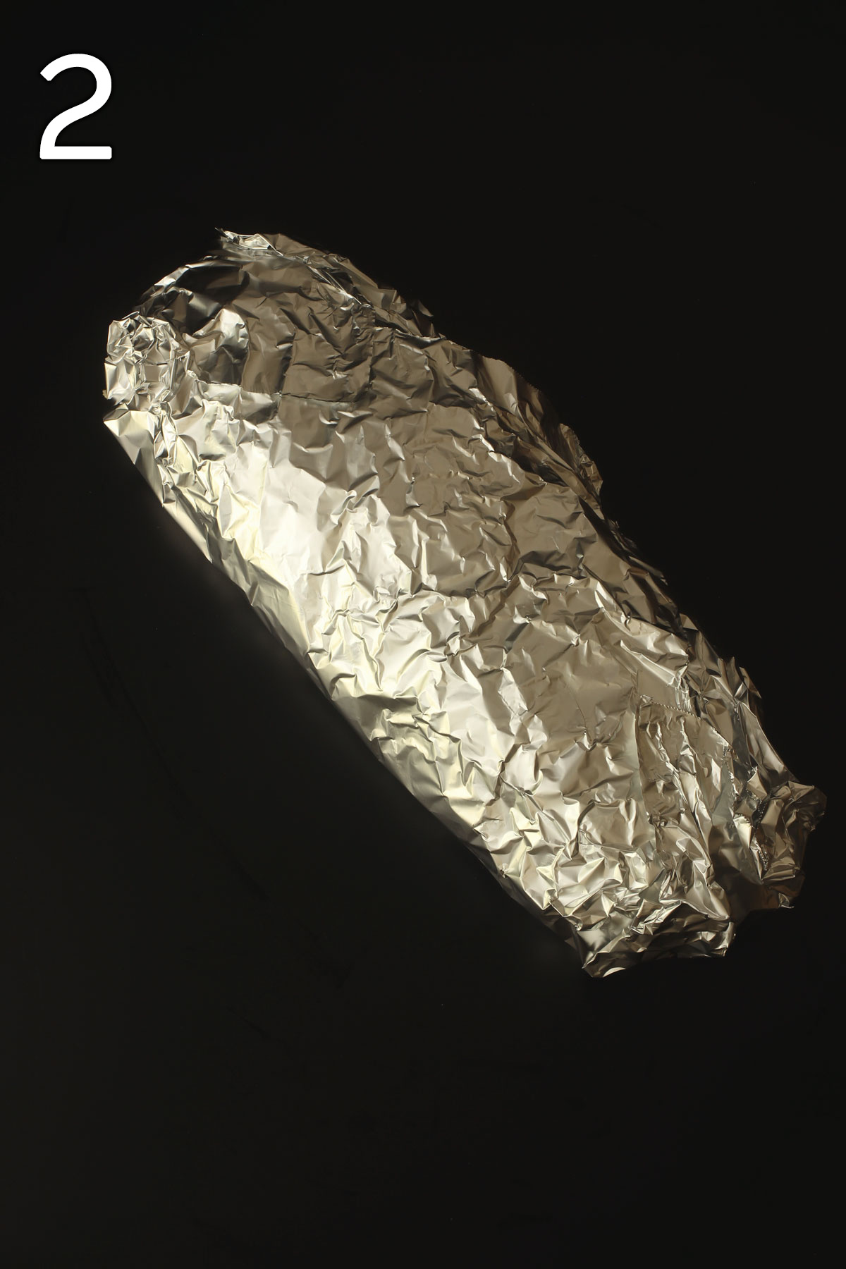 foil wrapped chicken sandwich ready to bake.