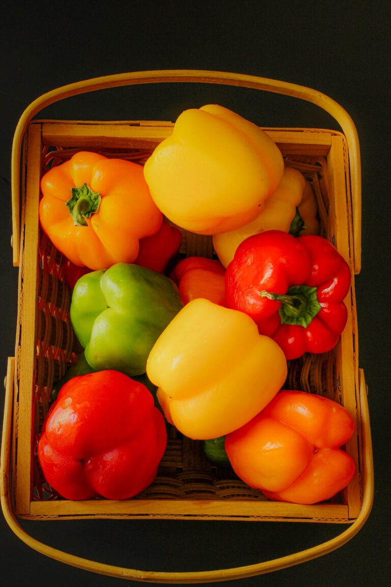 Can You Freeze Bell Peppers Good Cheap Eats   Peppers In Basket 768x1152 