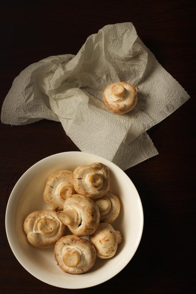 Can You Freeze Mushrooms Here S How You Should Do It Good Cheap Eats   Whole Mushrooms In Bowl And On Towel 2 768x1152 