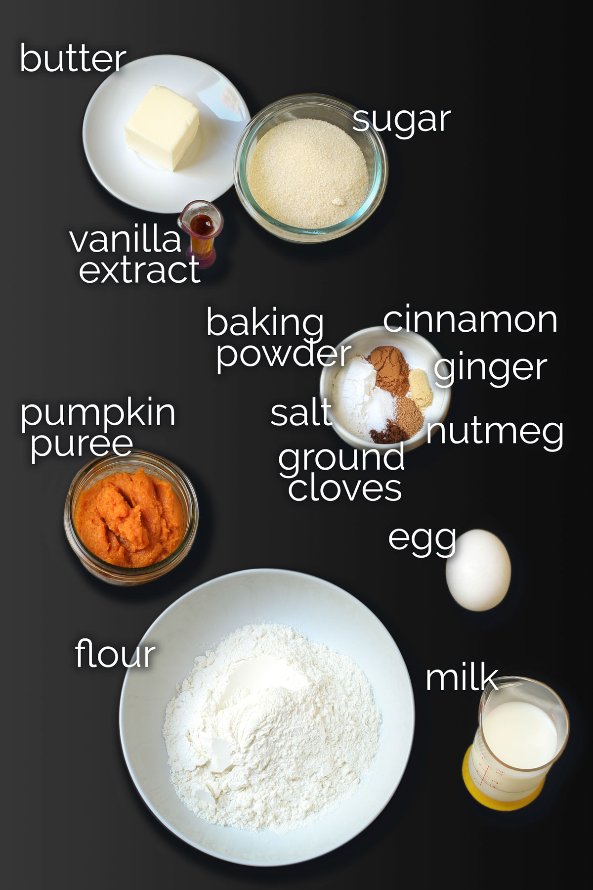 ingredients to use in pumpkin cupcakes