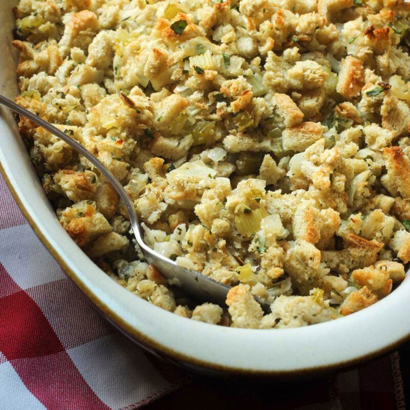 Baked Stuffing with Onion and Sage (47 cents/serving) - Good Cheap Eats