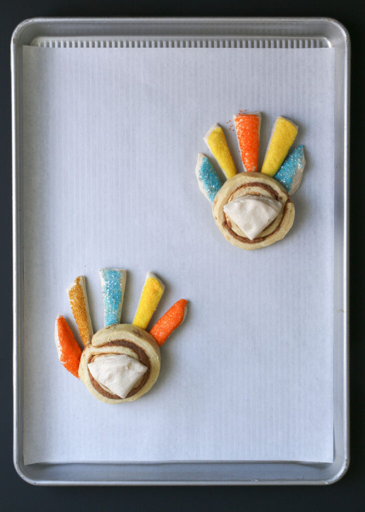 Cinnamon Roll Turkeys (No Bacon) - Good Cheap Eats