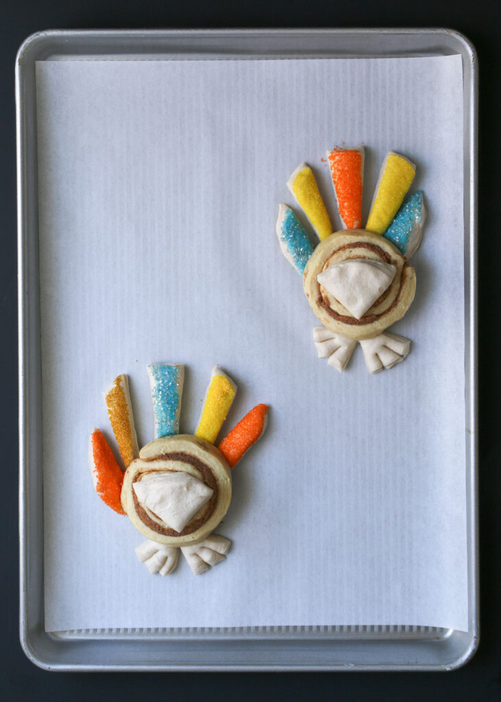 Cinnamon Roll Turkeys (No Bacon) - Good Cheap Eats