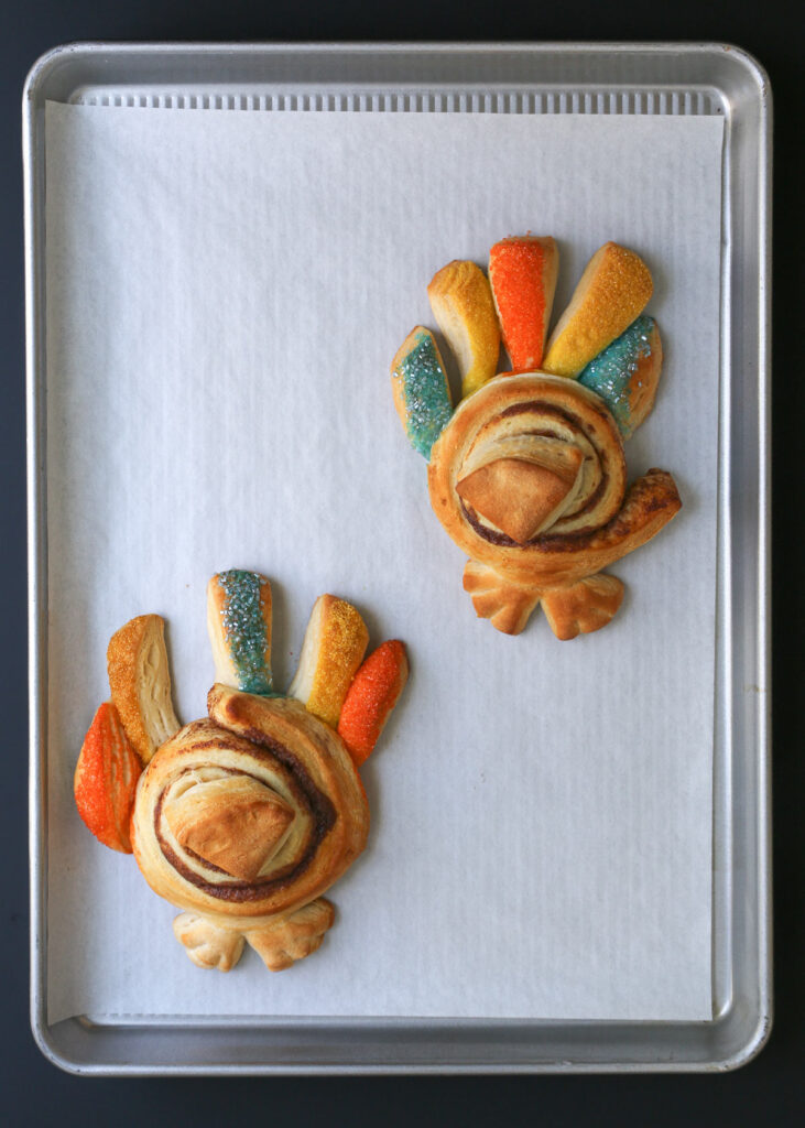 Cinnamon Roll Turkeys (No Bacon) - Good Cheap Eats