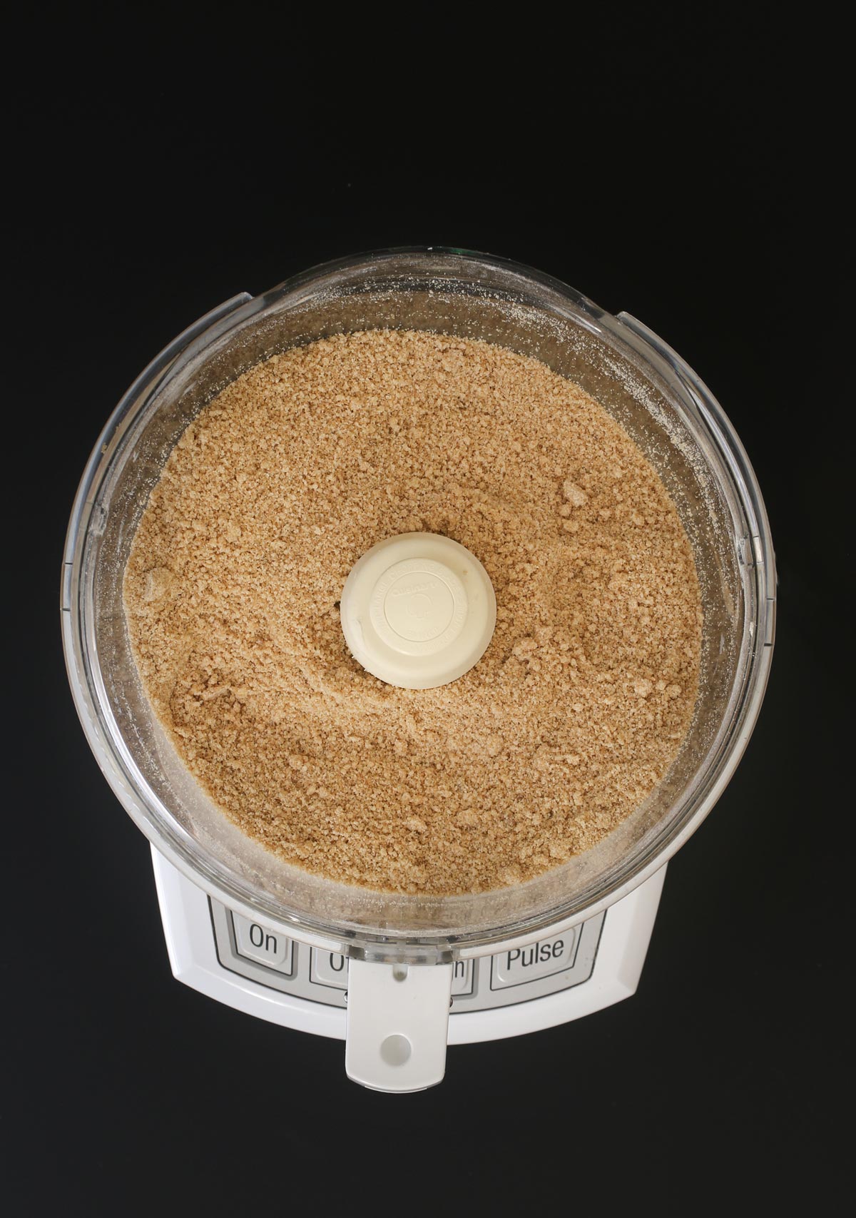 crumb mixture in food processor bowl.