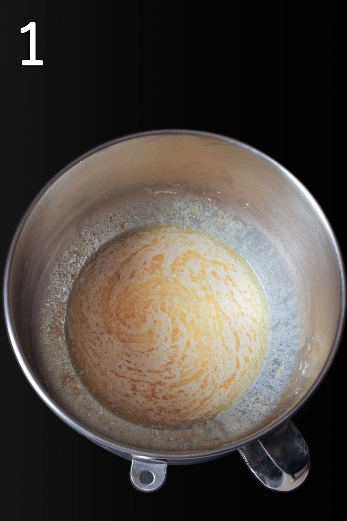 yeast proofing in large bowl.
