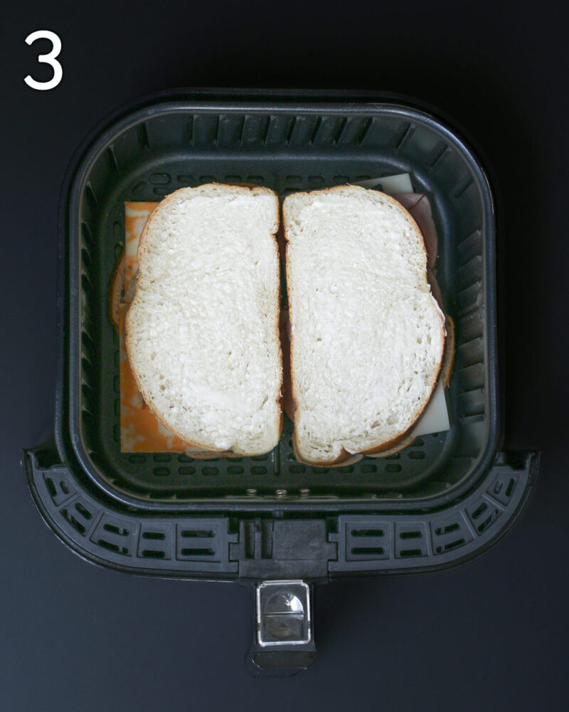 Air Fryer Grilled Cheese Sandwiches Good Cheap Eats   Step 3 Air Fryer Grilled Cheese 800x1000 