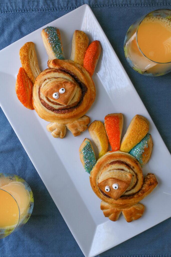 Cinnamon Roll Turkeys (No Bacon) - Good Cheap Eats