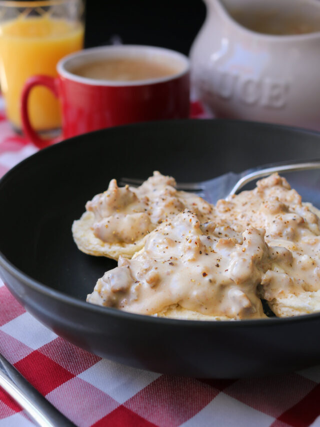 Take Comfort in Homemade Biscuits and Gravy!