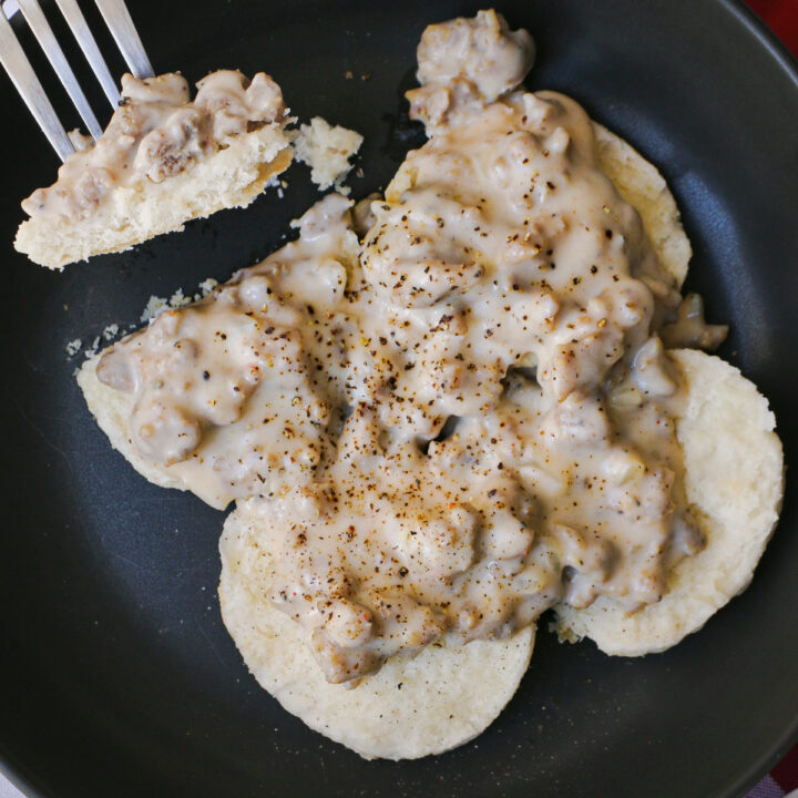 Sausage Gravy and Biscuits Good Cheap Eats
