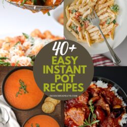 collage of instant pot recipes, with text overlay.
