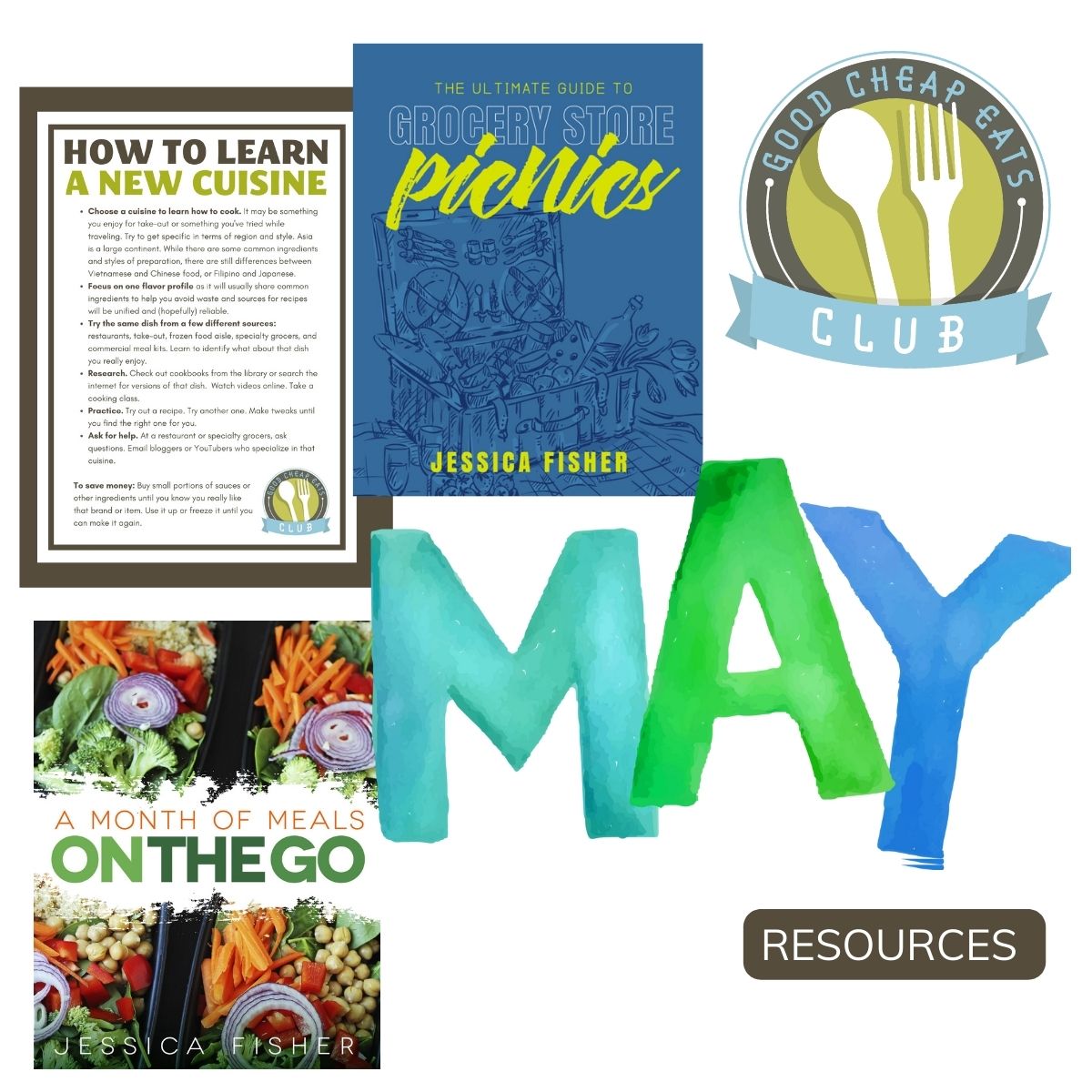 banner for may club offerings.