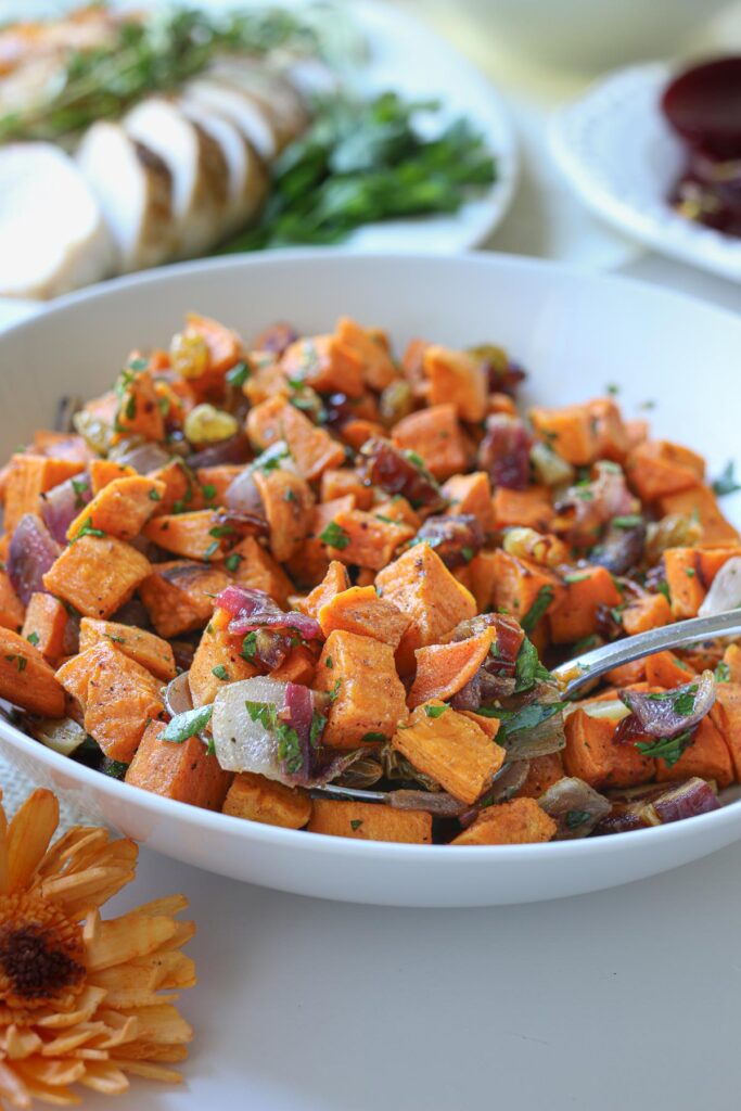 Beautiful view of Guinea Pig Salad With Sweet Potatoes And Rosemary