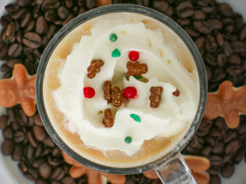 Copycat Gingerbread Latte Starbucks Recipe - Mornings on Macedonia