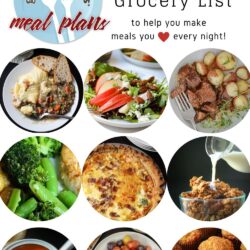 collage of recipes in meal plan 3, with text overaly.