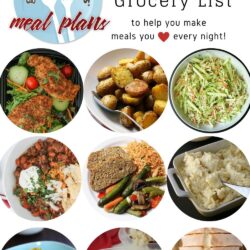 collage of meal plan 2 with text overlay.